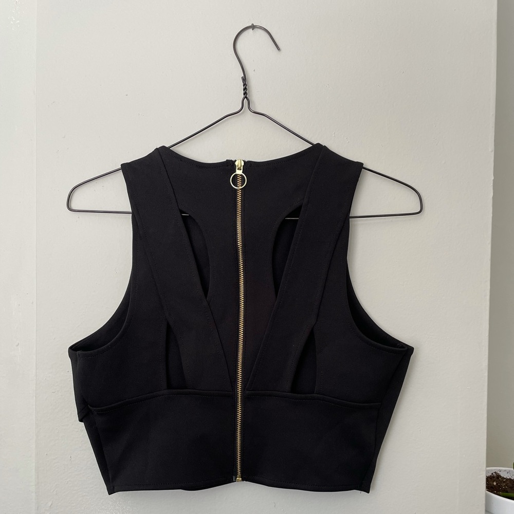Express cutout crop top